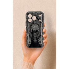 Honor 600 Pro ile Uyumlu Etnik At Figürü Desenli Silikon Kılıf, Siyah