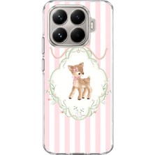 Mobilpad Xiaomi 15T Pro Uyumlu Ceylan Yavrusu Desenli Şeffaf Telefon Kılıfı