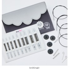 Knitpro Karbonz Deluxe Değiştirilebilir Şiş Seti – 10 cm