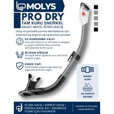 Pro Full Dry Şnorkel Tam Kuru Profesyonel Dalış Şnorkeli