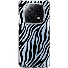 Mobilpad Redmi Note 14 Pro Plus 5g Uyumlu Zebra Desenli Şeffaf Telefon Kılıfı