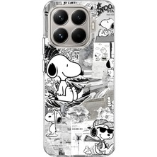 Mobilpad Xiaomi 15T Pro Uyumlu Snoopy Desenli Şeffaf Telefon Kılıfı