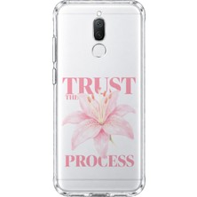 Mobilpad Huawei Mate 10 Lite Uyumlu Trust The Process Desenli Şeffaf Telefon Kılıfı