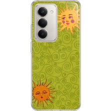 Mobilpad Redmi 15 4g/5g Uyumlu Güneş Desenli Şeffaf Telefon Kılıfı