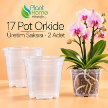 Plant Home Power Mix 17 Pot Orkide Üretim Saksısı - Tropikal Bitki ve Köklü Bitkiler Için Özel Üretim Saksısı 2 Adet