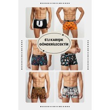 Juan Raul Desenli Boxer 6'lı Avantajlı Karışık Paket