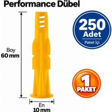 Ege Arge Made Performance Roket Dübel 10 mm 250 Li 1 Paket