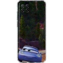 Mobilpad Huawei P40 Lite Uyumlu Arabalar Desenli Şeffaf Telefon Kılıfı