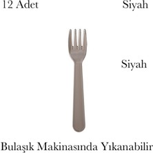 Mons 12 Adet Çatal Seti Qlux Bpa Içermez Çatal Okul Kamp Piknik Sürekli Kullanım Çatal L-00916