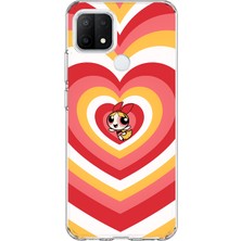 Mobilpad Oppo A15/A15S Uyumlu Blossom Desenli Şeffaf Telefon Kılıfı