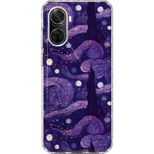 Mobilpad Huawei Nova 9 Se Uyumlu Van Gogh Desenli Şeffaf Telefon Kılıfı