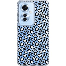 Mobilpad Oppo Reno 11F 5g Uyumlu Leopar Desenli Şeffaf Telefon Kılıfı