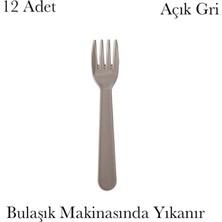 Mons 12 Adet Çatal Seti Qlux Bpa Içermez Çatal Okul Kamp Piknik Sürekli Kullanım Çatal L-00916