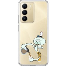 Mobilpad Realme C75 Uyumlu Squidward Desenli Şeffaf Telefon Kılıfı