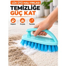 Zeyn Gross Lüks Ütü Tipi Halı Fırçası – Ergonomik Tutacaklı Yoğun Kıllı Temizlik Fırçası