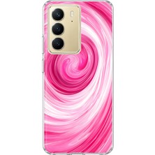 Mobilpad Realme C75 Uyumlu Spiral Desenli Şeffaf Telefon Kılıfı