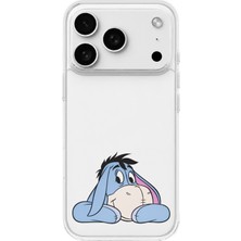 Mobilpad iPhone 18 Pro Uyumlu Eeyore Desenli Şeffaf Telefon Kılıfı