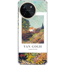 Mobilpad Realme 11 4g Uyumlu Van Gogh Desenli Şeffaf Telefon Kılıfı