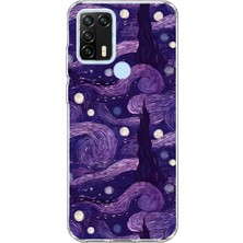 Mobilpad General Mobile GM21 Pro Uyumlu Van Gogh Desenli Şeffaf Telefon Kılıfı