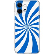 Mobilpad Honor 600 Uyumlu Spiral Dalgalar Desenli Şeffaf Telefon Kılıfı