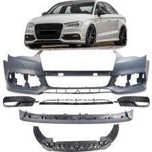 Audi - Ön Tampon Set S-Line "sedan" (Sensörlü) A3 2013-