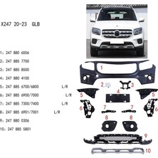 Mercedes - Ön Tampon Set ( Panjursuz ) Glb X247 2020-