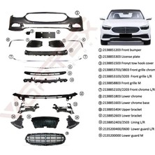 Mercedes - Ön Tampon Set Exclusıve (Panjurlu) W213 2020-