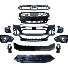 Audi - Ön Tampon Set S-Line Siyah ( Panjurlu ) A5 2020-