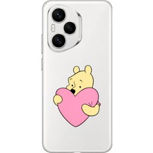 Mobilpad Honor 400 Pro 5g Uyumlu Winnie Kalp Desenli Şeffaf Telefon Kılıfı