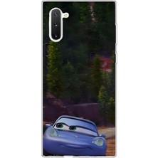 Mobilpad Samsung Galaxy Note 10 Uyumlu Arabalar Desenli Şeffaf Telefon Kılıfı