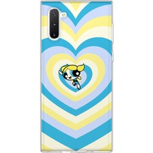 Mobilpad Samsung Galaxy Note 10 Uyumlu Bubbles Desenli Şeffaf Telefon Kılıfı