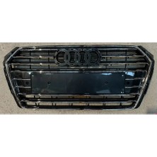 Audi - Ön Panjur Kromlu (Parlak Gri-Büyük Plaka) A4 2017-