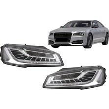 Audi - A8 2011- Için A8 2014- Matrıx LED Dönüşüm Far Seti