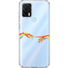 Mobilpad Omix X300/X500 Uyumlu Eller Desenli Şeffaf Telefon Kılıfı