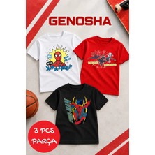 Genosha Spider Man 3 Tshirt Takımı Örümcek Adam Baskılı