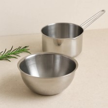 Paslanmaz Çelik 2'li Sosluk ve Sütlük Seti (14CM & 17CM)