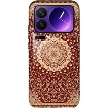 Mobilpad Xiaomi 17 Pro Max Uyumlu Kilim Desenli Şeffaf Telefon Kılıfı