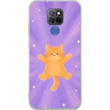 Mobilpad General Mobile GM20 Uyumlu Sevimli Kedi Desenli Şeffaf Telefon Kılıfı