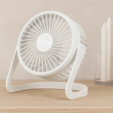 USB Şarjlı Masaüstü Fan 14.5X14.1 cm Pvc Gövde