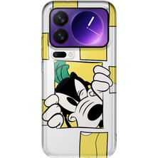 Mobilpad Xiaomi 17 Pro Uyumlu Goofy Desenli Şeffaf Telefon Kılıfı