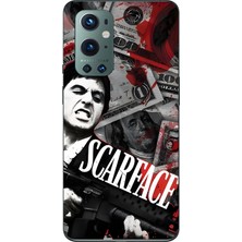 Mobilpad Oneplus 9 Pro Uyumlu Scarface Desenli Şeffaf Telefon Kılıfı
