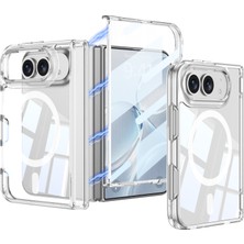 Sionel iPhone Duo Kılıf M-Safe Şarj Özellikli Snel Kıpta Kpt-13 Şeffaf Sert Pc Kılıf