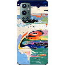 Mobilpad Oneplus 9 Pro Uyumlu Boya Desenli Şeffaf Telefon Kılıfı