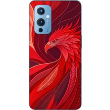 Mobilpad Oneplus 9 Uyumlu Anka Kuşu Desenli Şeffaf Telefon Kılıfı