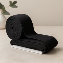 Siyah Paça Lastik 1.5 cm (Yassı) - 10 M