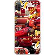 Mobilpad General Mobile GM10 Uyumlu Arabalar Desenli Şeffaf Telefon Kılıfı