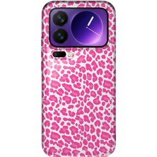 Mobilpad Xiaomi 17 Pro Max Uyumlu Leopar Desenli Şeffaf Telefon Kılıfı