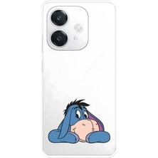 Mobilpad Oppo A3 Uyumlu Eeyore Desenli Şeffaf Telefon Kılıfı