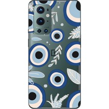Mobilpad Oneplus 9 Pro Uyumlu Nazar Boncuğu Desenli Şeffaf Telefon Kılıfı