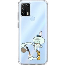 Mobilpad Omix X300/X500 Uyumlu Squidward Desenli Şeffaf Telefon Kılıfı